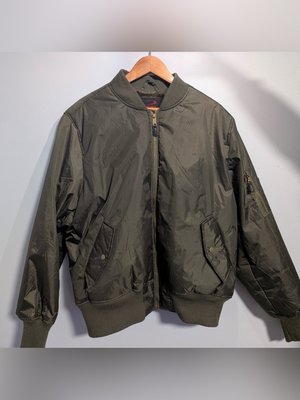 Yoki Olive Green Bomber Jacket